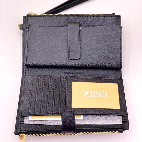 Michael Kors Wallet Wristlet Phone Case Black - Picture 6 of 8